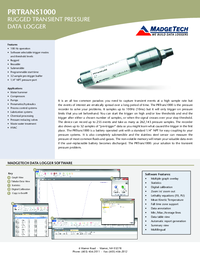 Thumbnail of document Data Sheet - PRTrans1000 Transient Pressure Data Logger